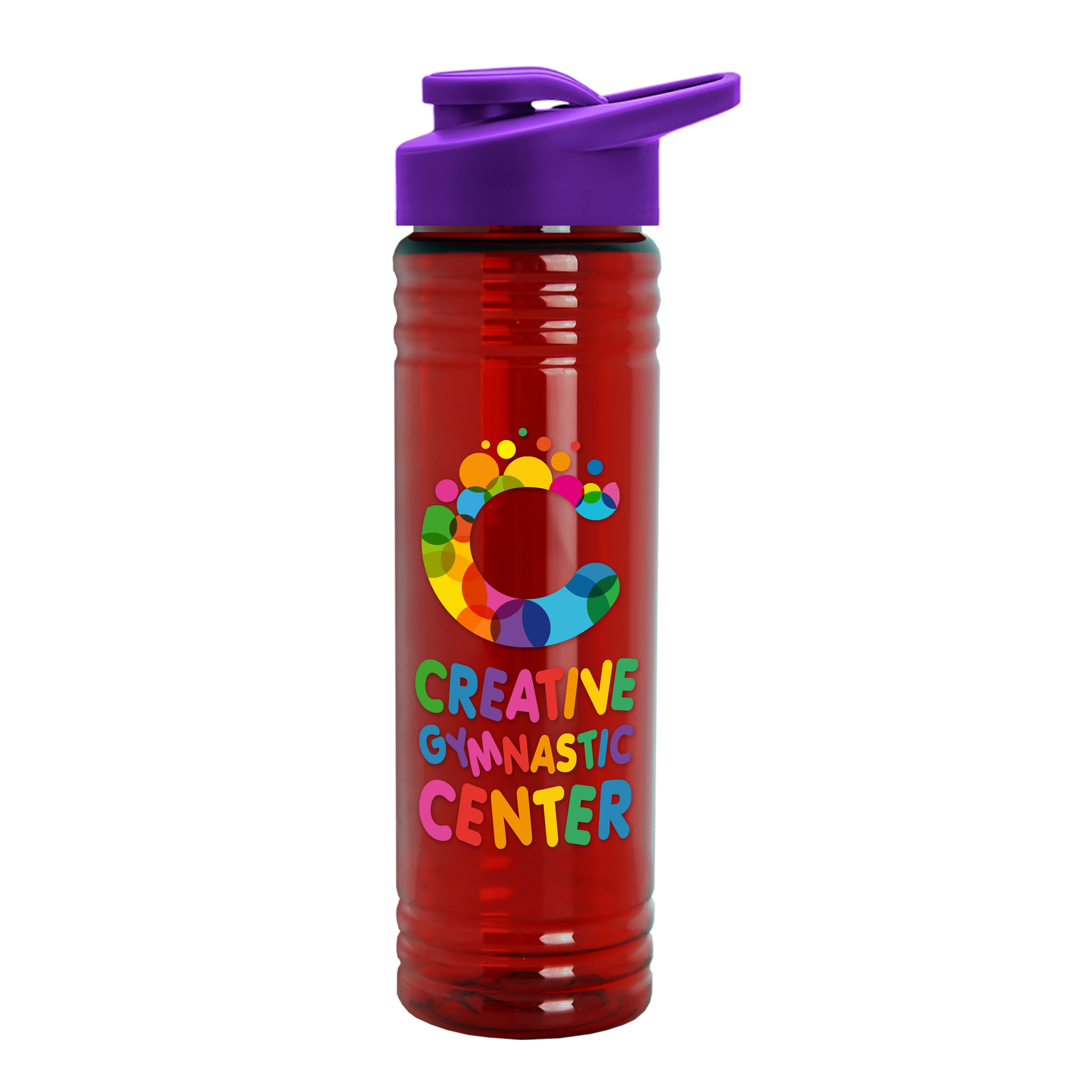 Slim Fit RPET Bottle with Drink-Thru Lid - 24 oz.